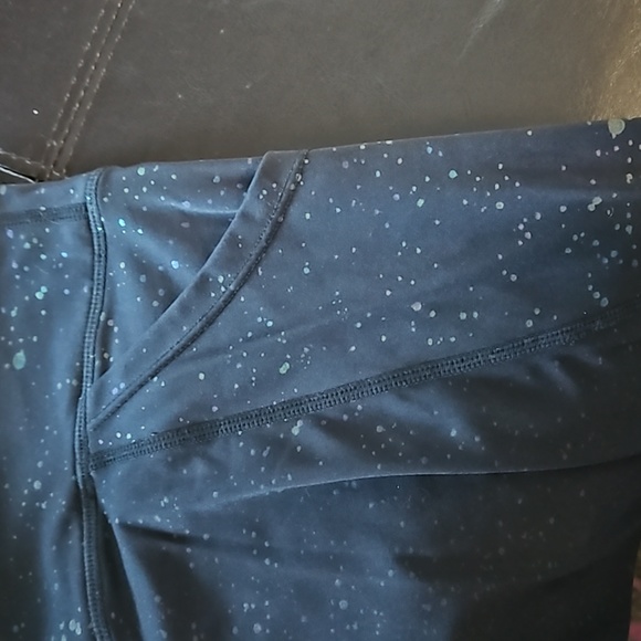 Curves and Combat Boots Black Speckled Leggings Size M - Picture 4 of 4